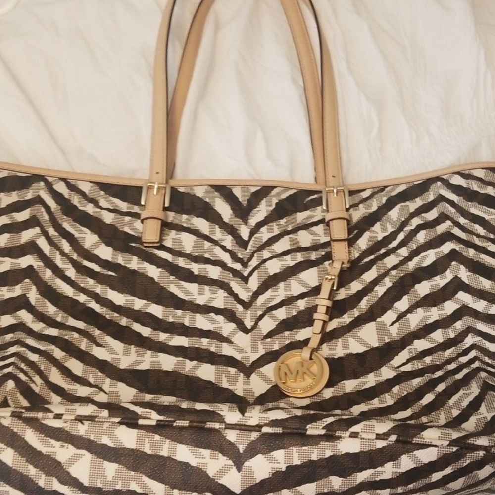 Michael Kors zebra tote